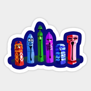 Adventureland Tiki Drums Color Sticker